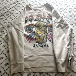 Graphic Beige Sweater